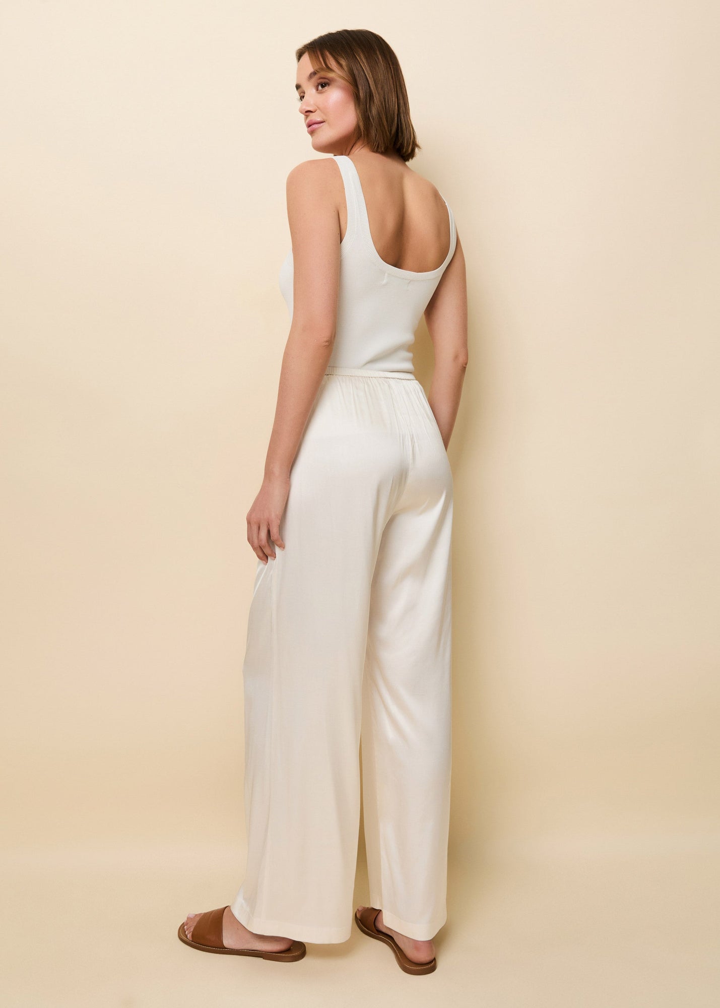 Monaco Satin Pant Brule - Solid & Striped