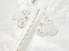 Embroidered Cropped Jacket | White