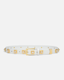 No. 2 Belt | Chalk/Gold