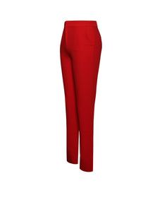 Vayla Skinny Fit Crepe Trousers | Red