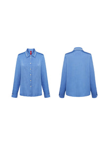 Silk Shirt | Blue
