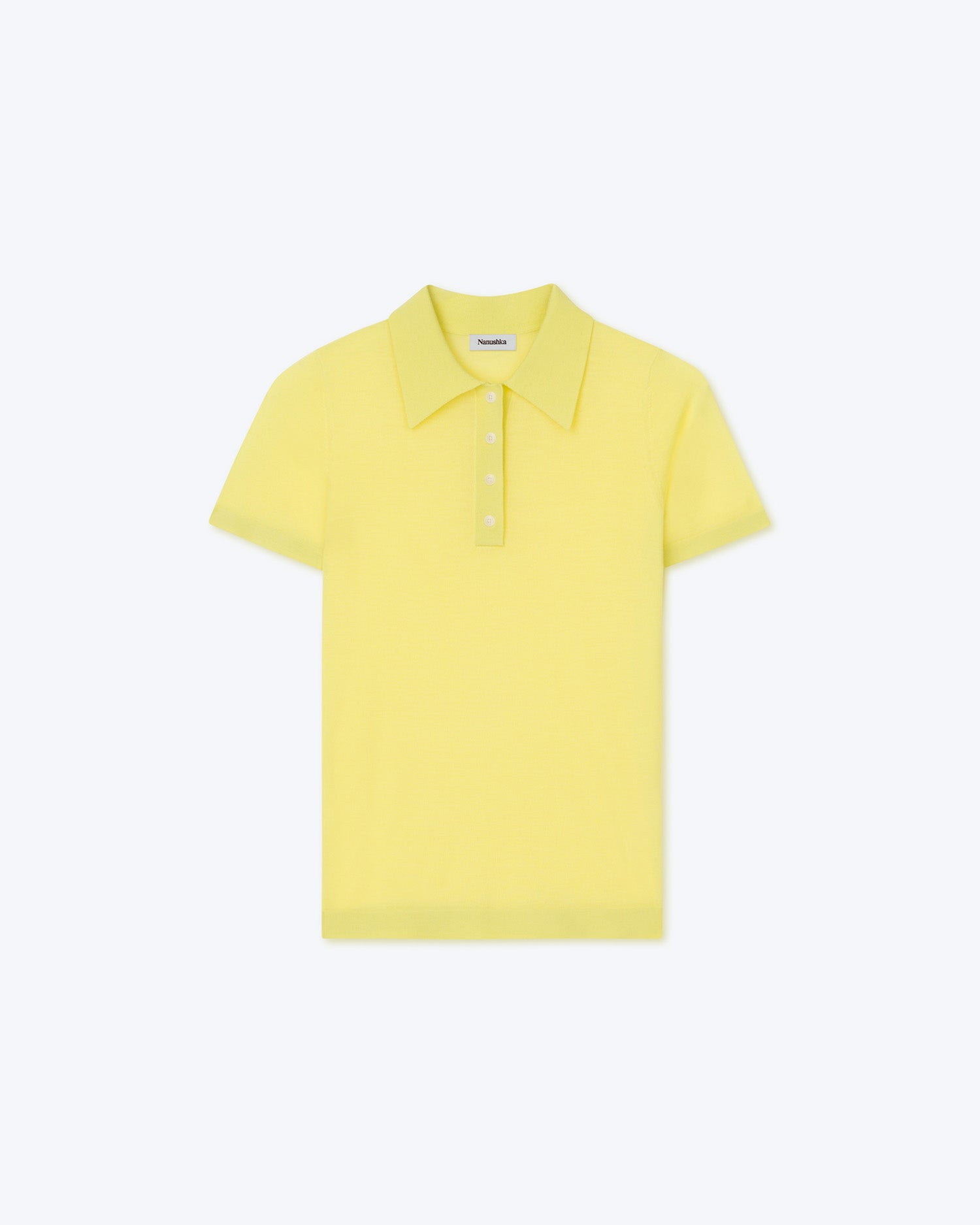 Womens | Hatti Merino Wool Polo | Lime