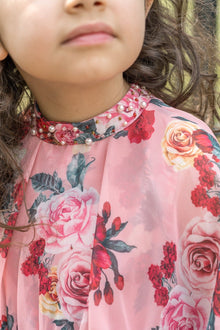 Flora Pink Flower Print Dress | Pink