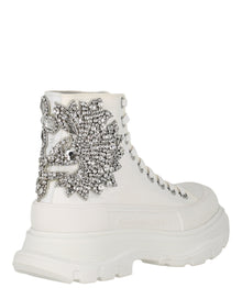 Alexander McQueen | Crystal Embellished Tread Slick Boots