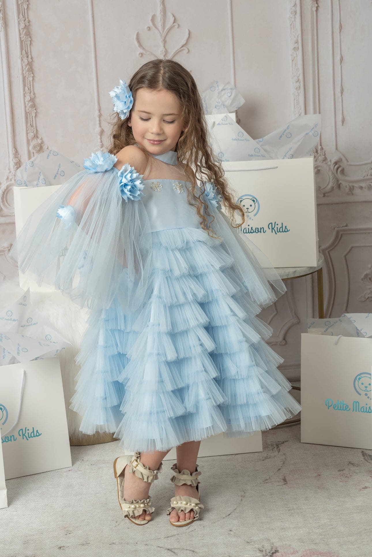 Alaska Baby Blue Tulle Dress | Blue