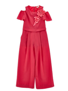 Girls | Elegant Cady Jumpsuit | Fuchsia