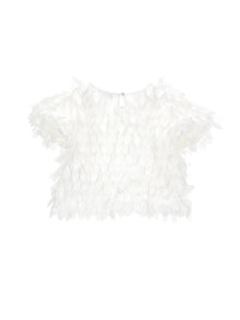 Girls | Satin Top | Cream