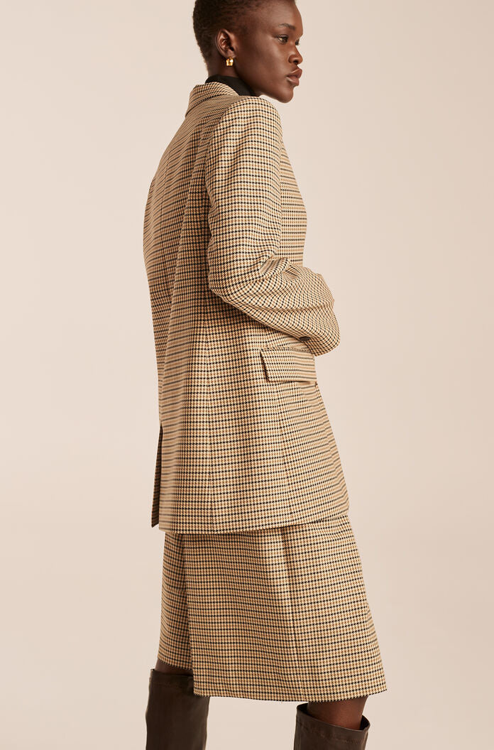 Three Button Blazer | Military Green Combo