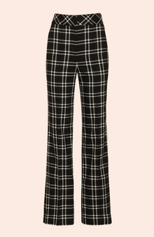 Oversized Plaid Hanna Pant | Black/White