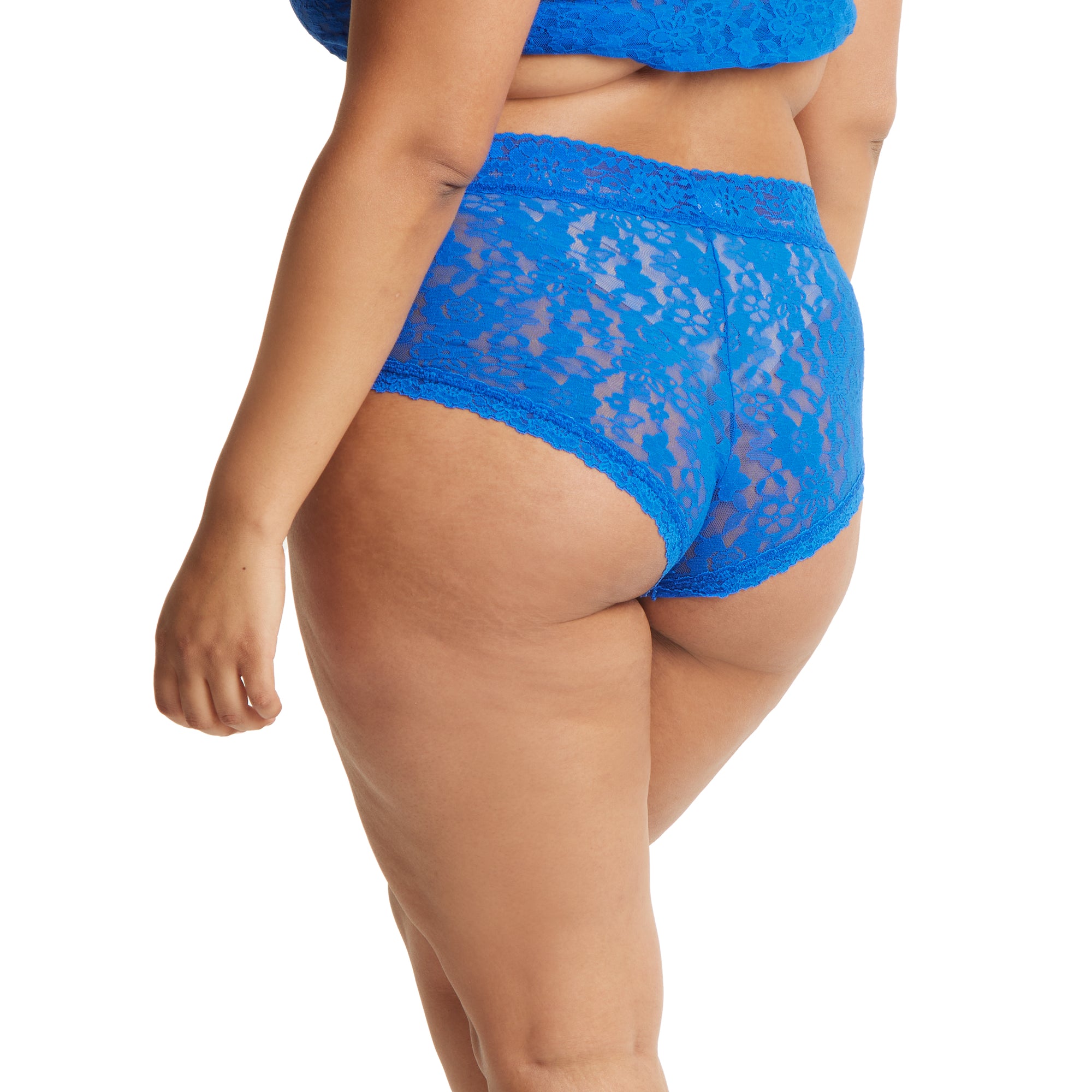 Plus Size Daily Lace Boyshort | Bold Blue