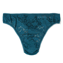 Daily Lace High-Cut Thong | Earth Dance (Green)