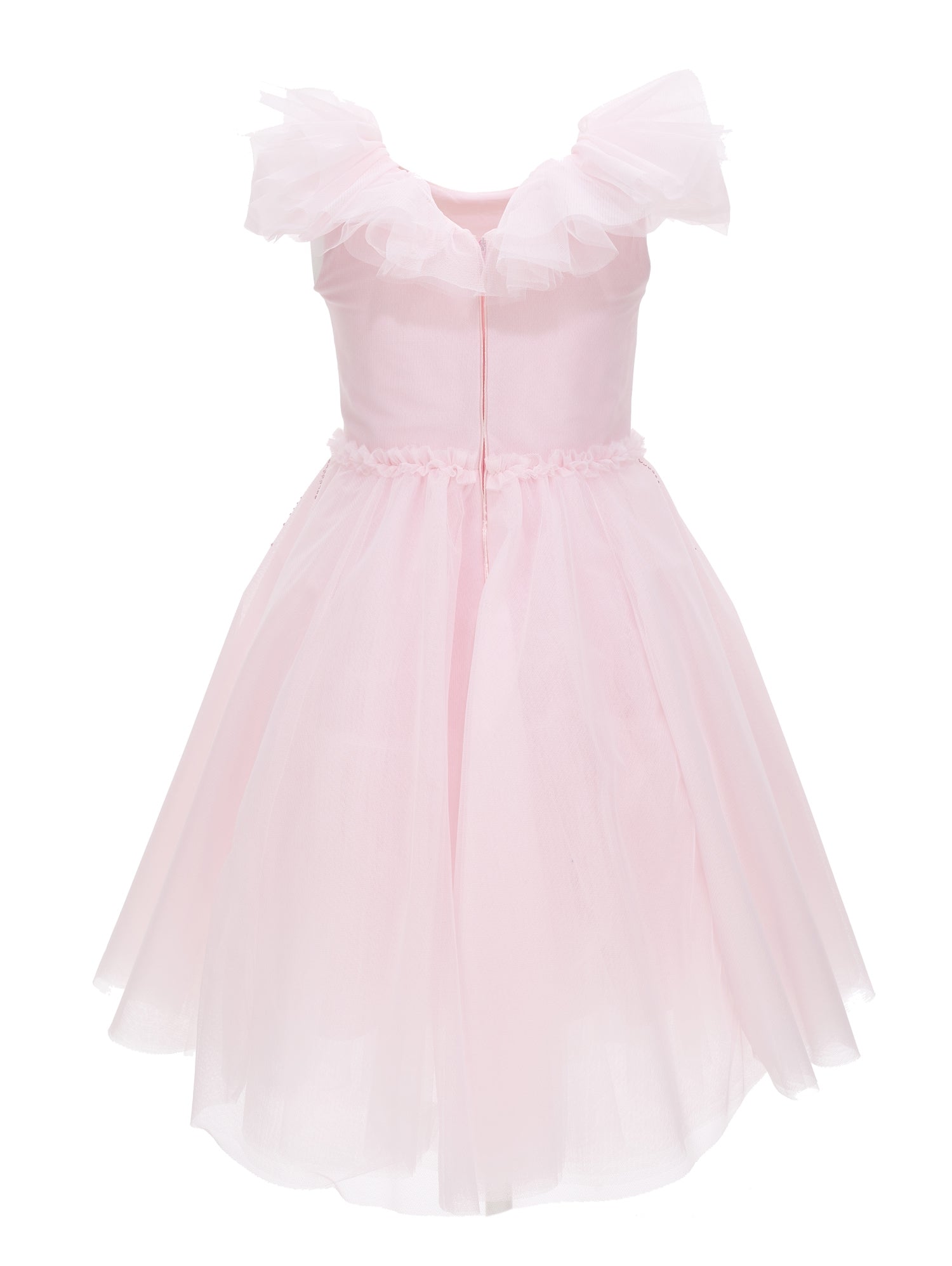 Girls | Aisha Tulle Dress | Antique Pink