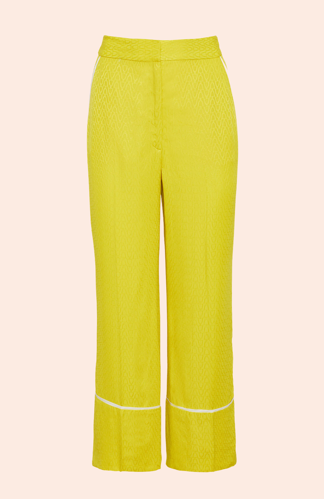 Equestrian Jacquard Tipped Pant | Citrine