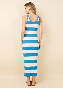 Nessa Dress French Blue / Brule - Solid & Striped