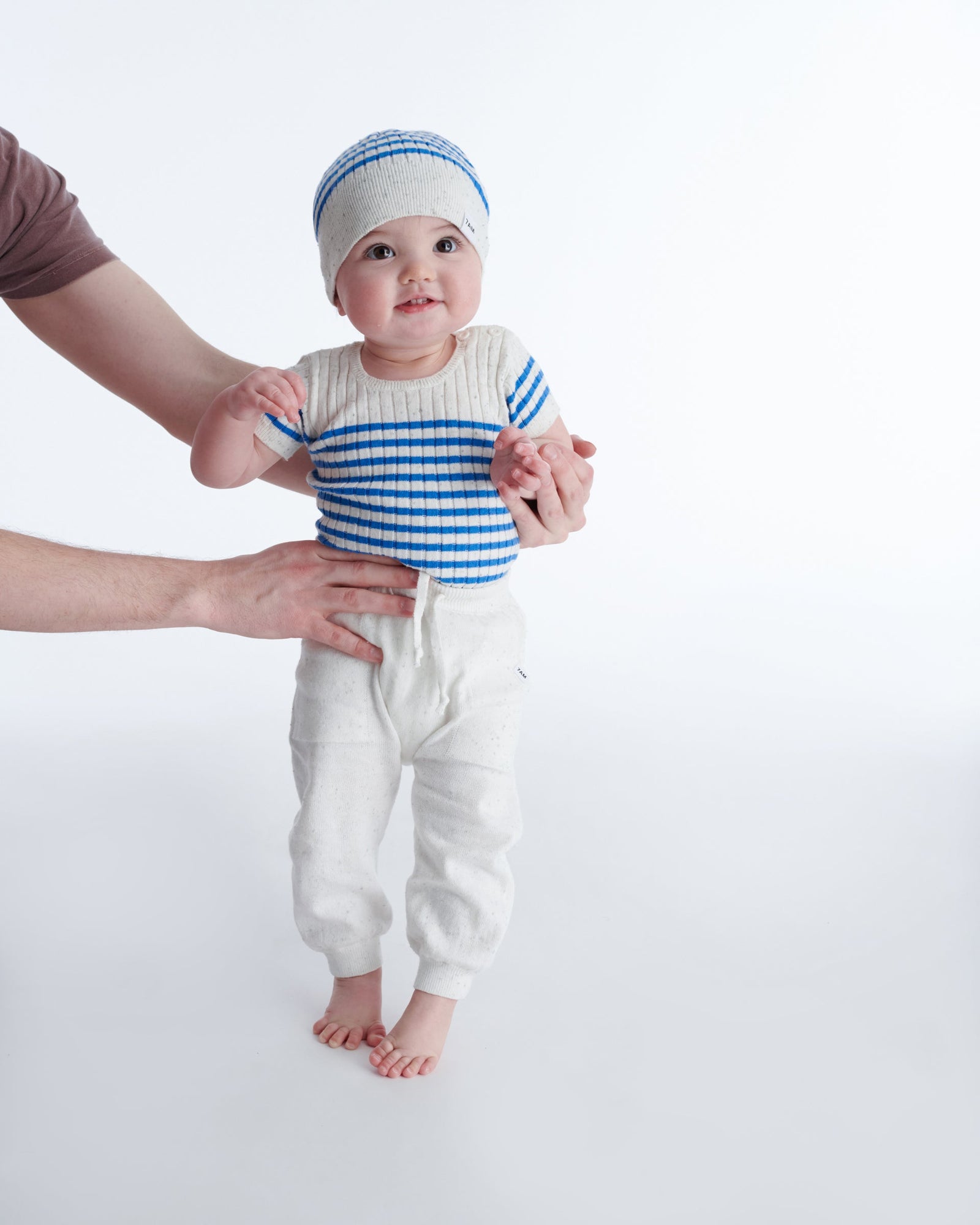 Seashell Blue Stripes//