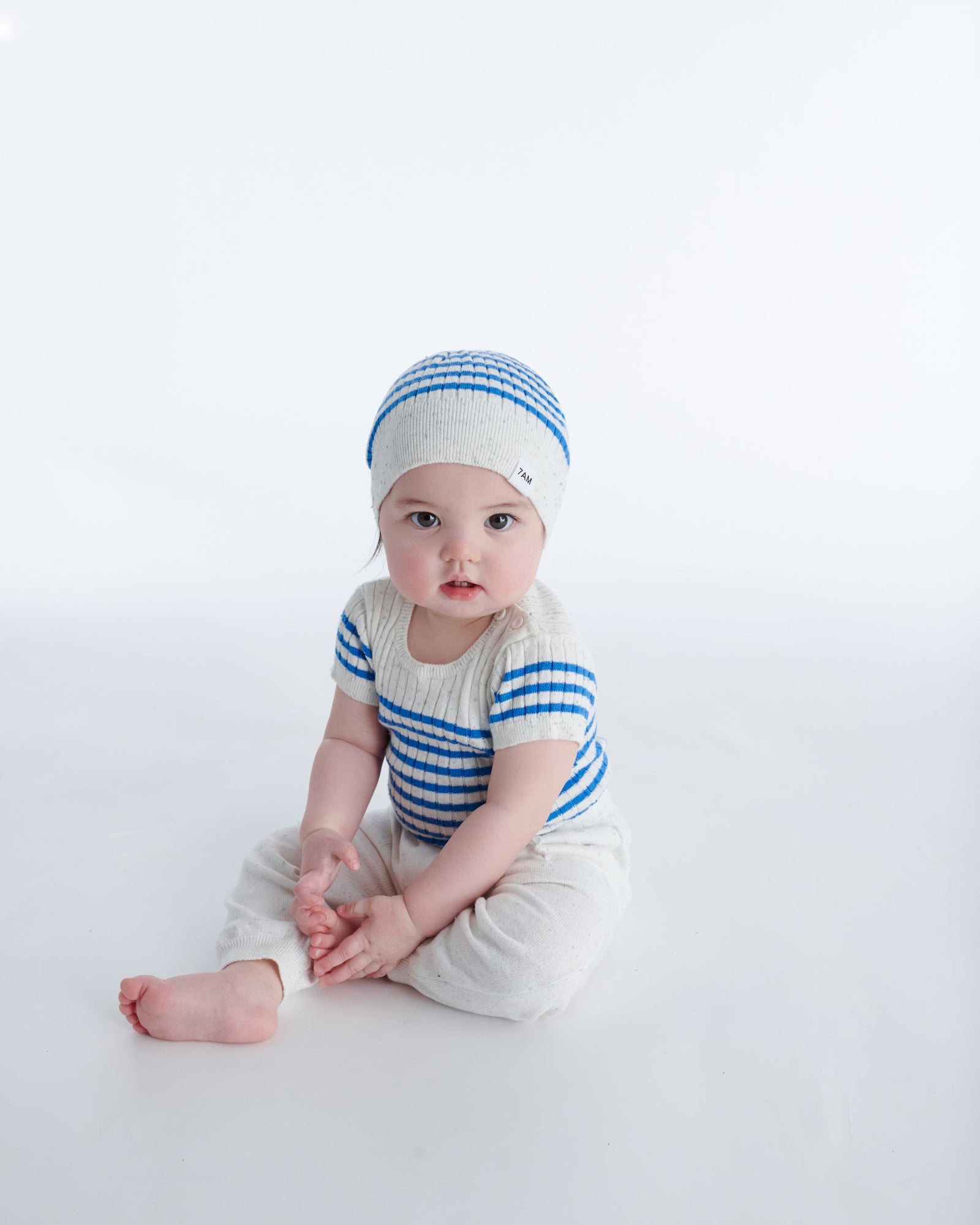 Seashell Blue Stripes//