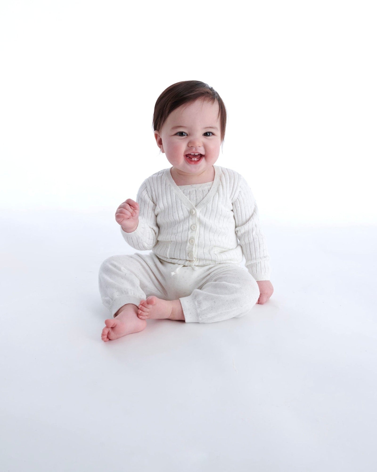 Cardigan - Ribbed | Seashell