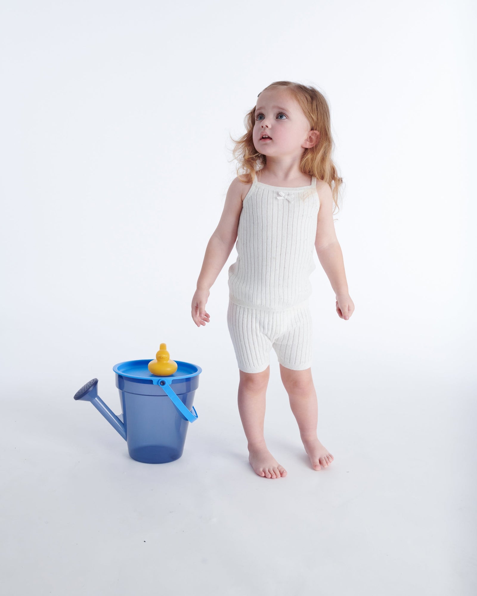 Biker Shorts - Ribbed | Seashell