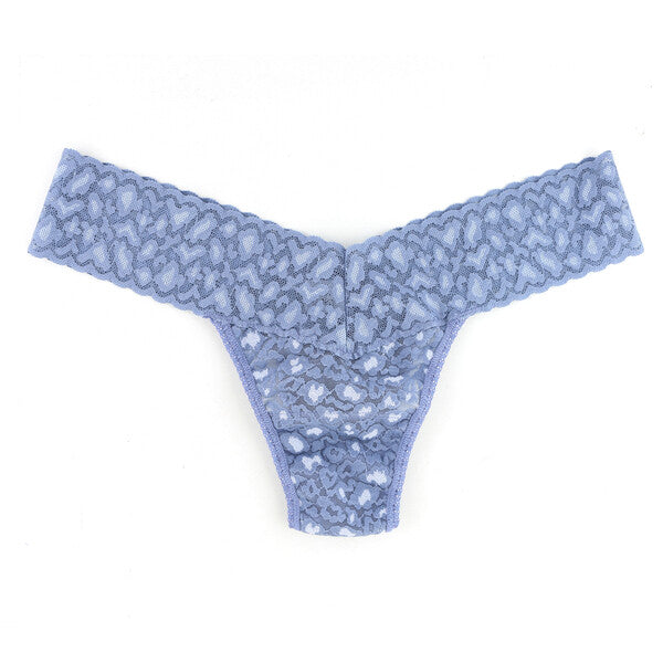 Cross-Dyed Low Rise Thong | Stonewash Blue x Serenity Blue