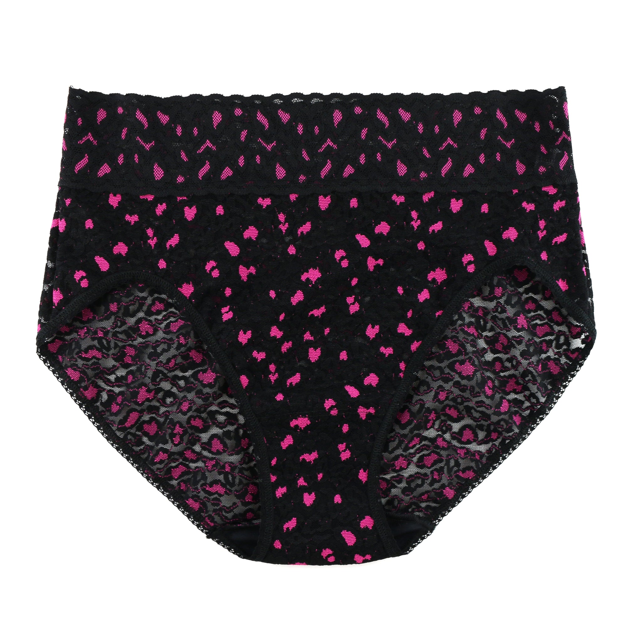Cross-Dyed French Brief | Black x Tulip Pink