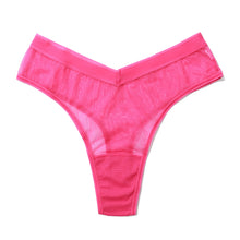 Mesh High Cut Thong | Berry Burst (Pink)