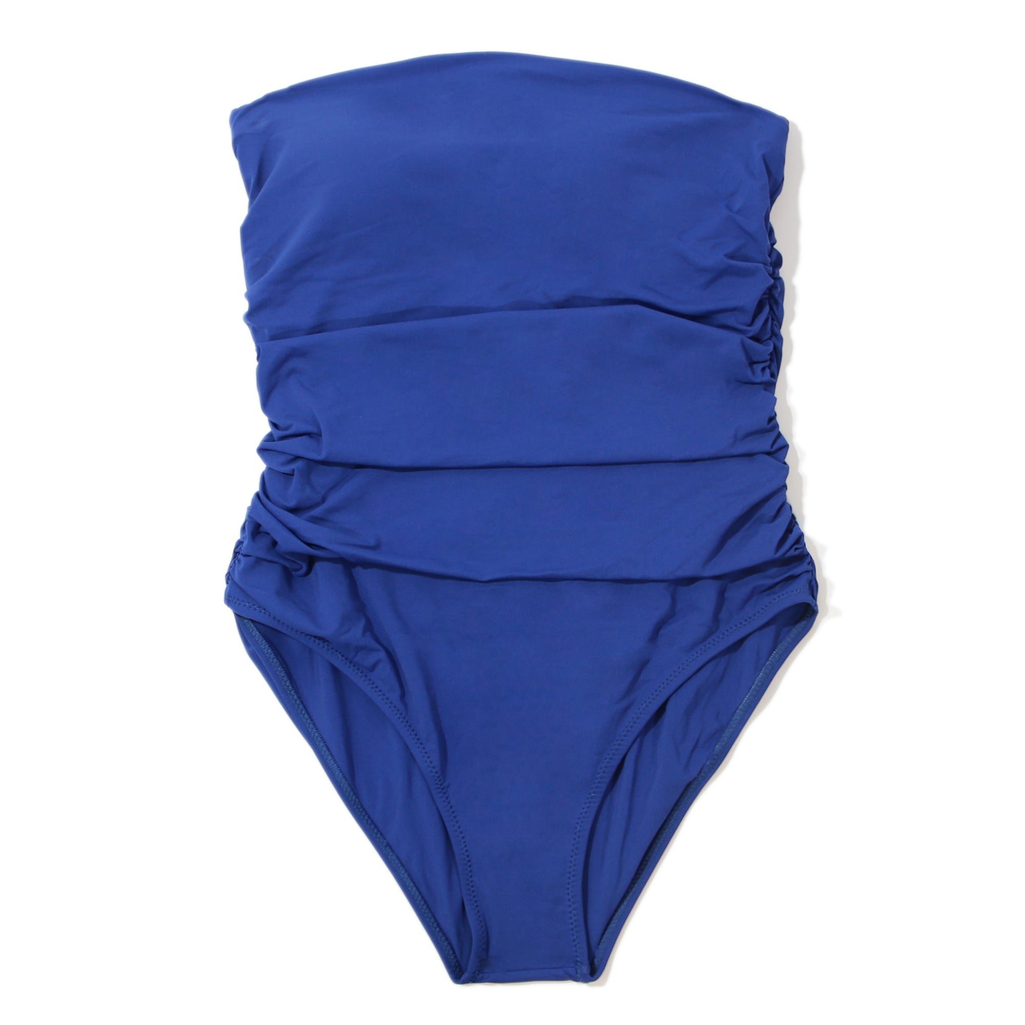 Swim Bandeau One Piece | Poolside (Blue-Solid)