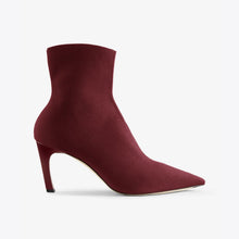 Packshot image of the Lana Boot—3D Knit in Burgundy | Exclude