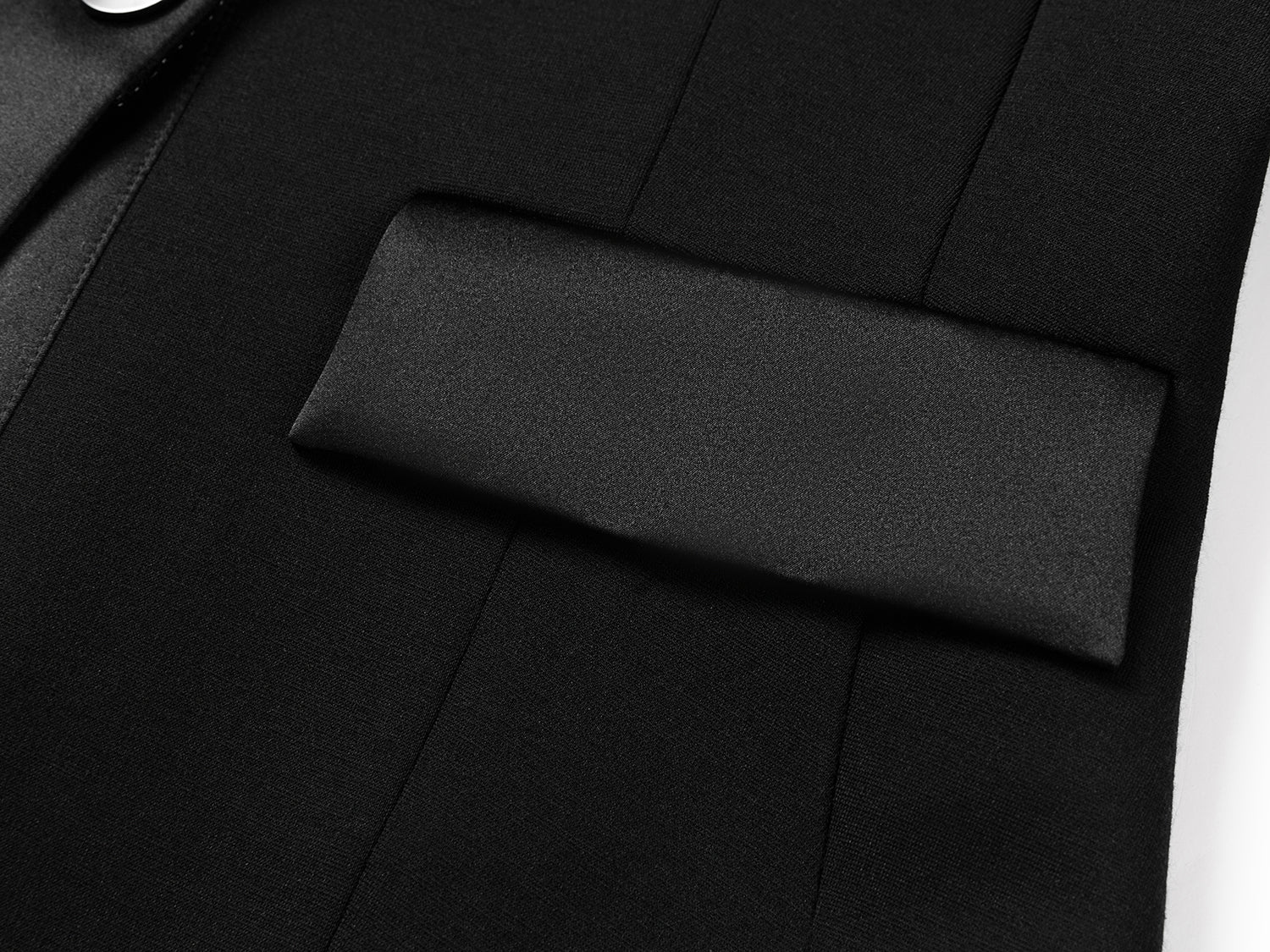 Merino Wool Suit Jacket | Black