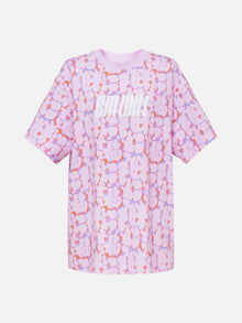Oversize Printed T-shirt | Purple