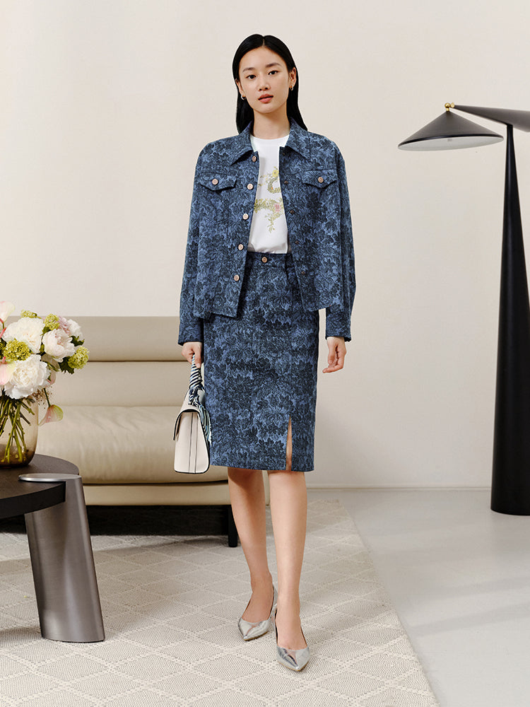 Short Denim Jacket | Blue