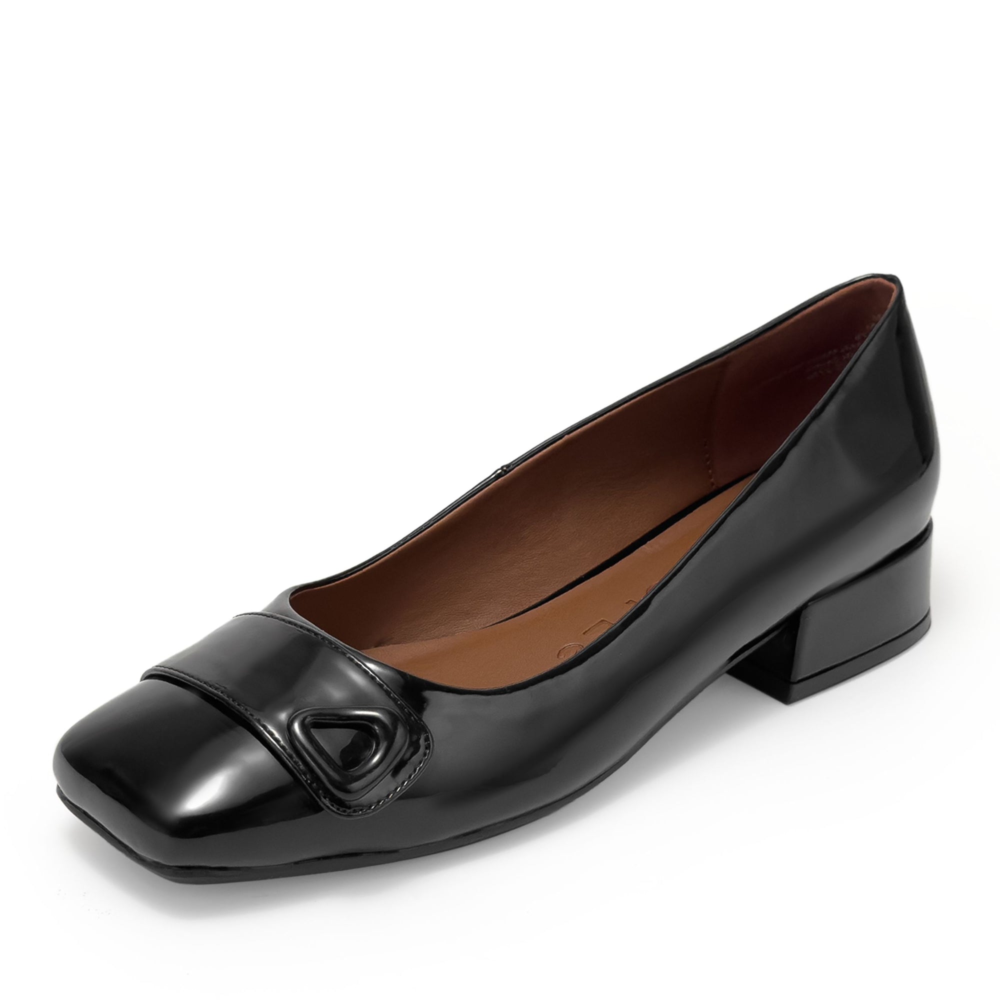 Isai  | Black Patent Faux Leather