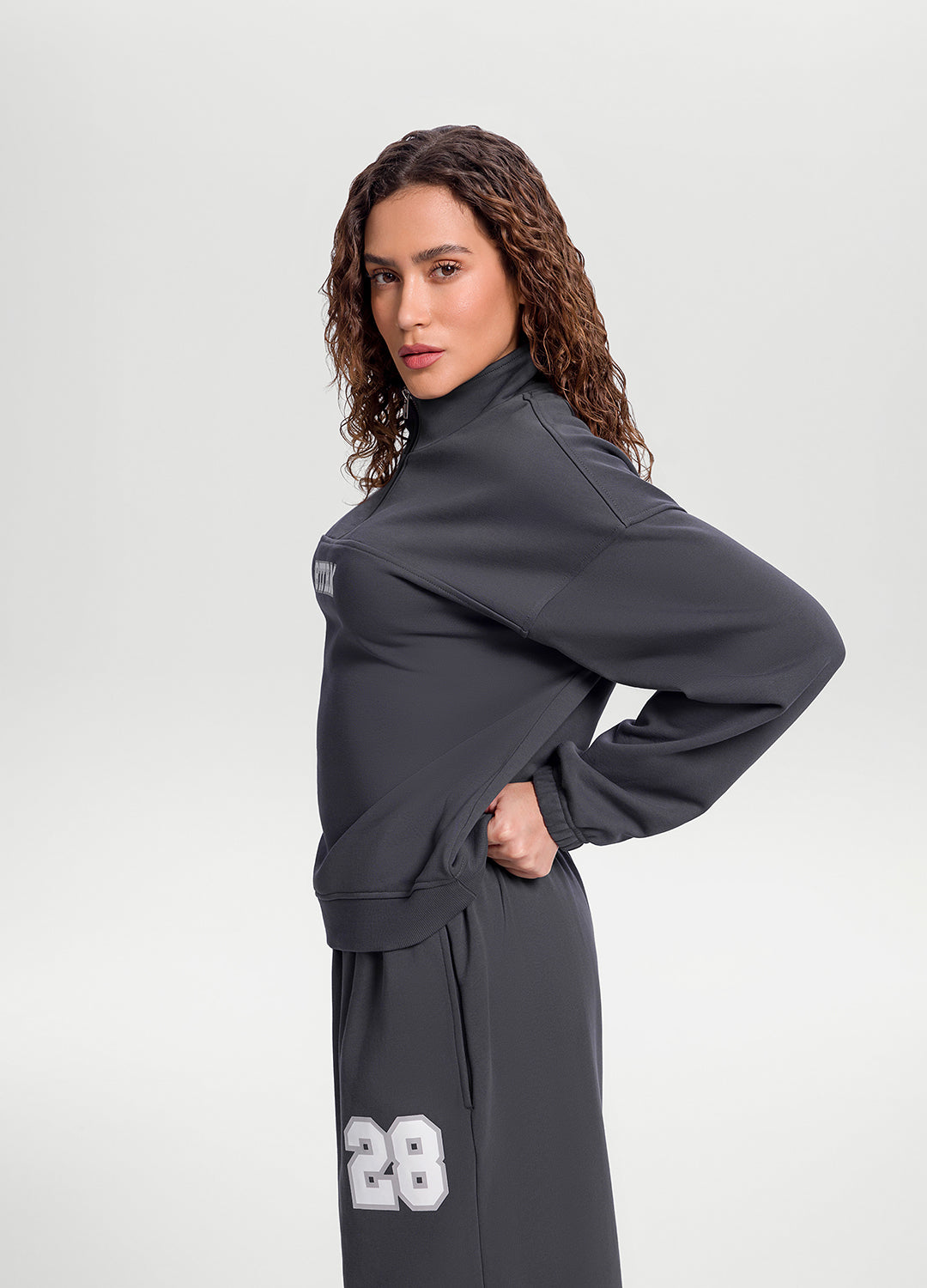 Better League Zip Sweatshirt | Charcoal
