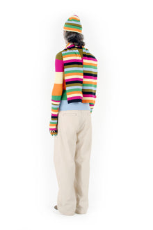 Longsleeve Knit T-Shirt | Men | Multicolor Stripes