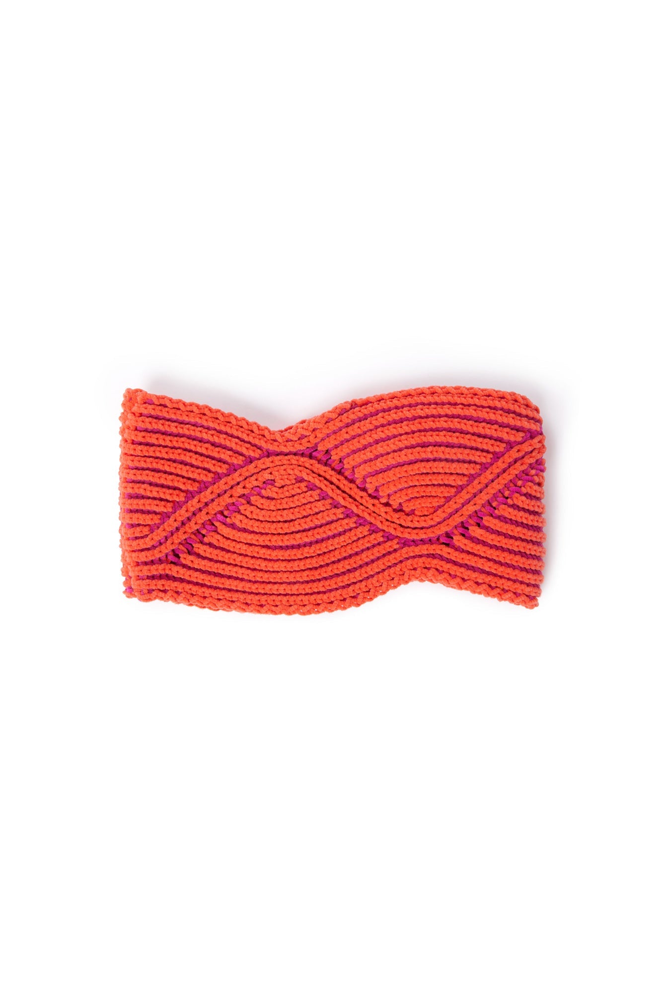 Ciniglia Headband | Women | Coral x Magenta