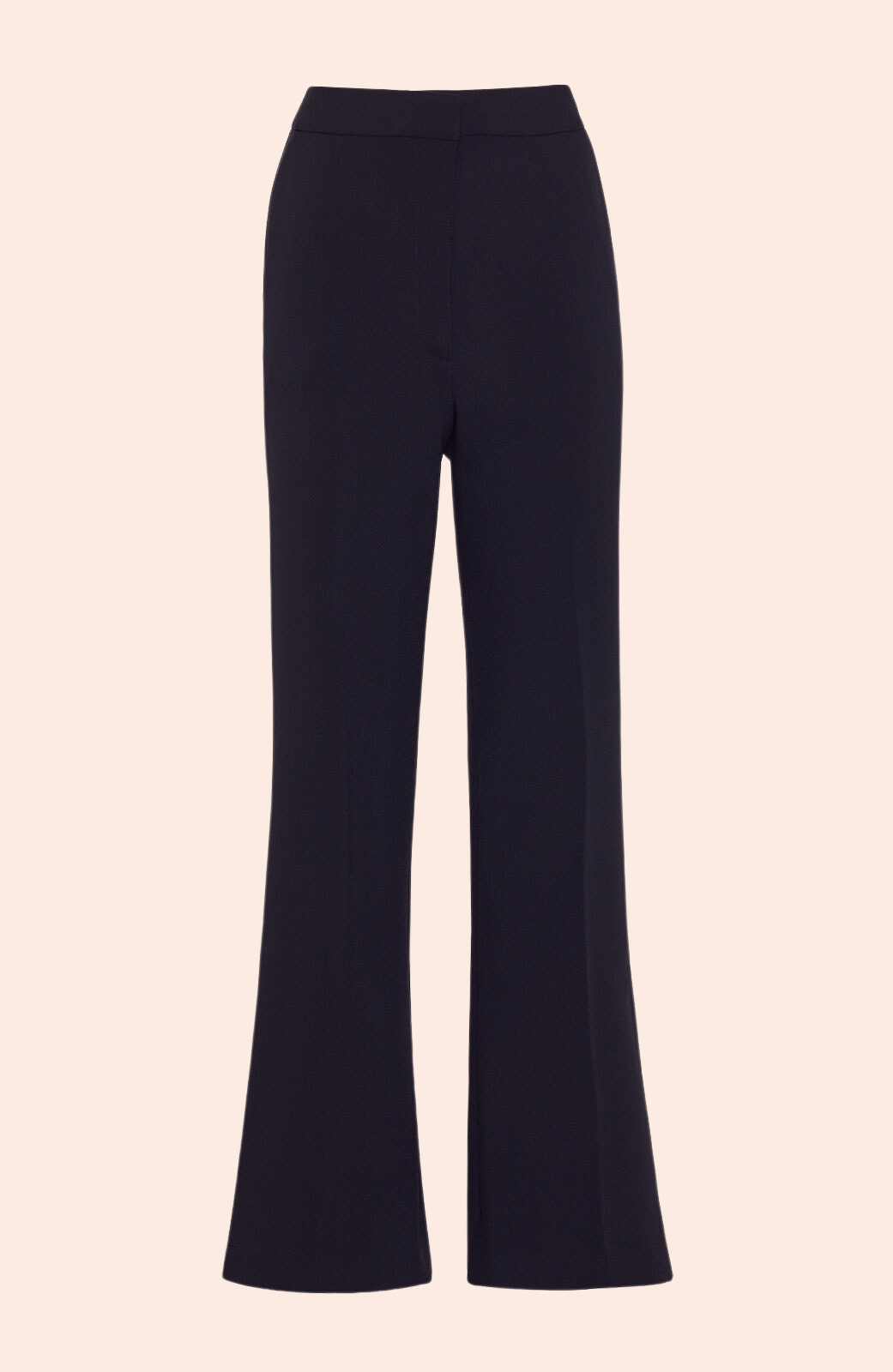 Stretch Crepe Contrast Detail Pant | Navy