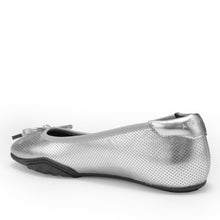 Onyx | Silver Metallic Perforated Faux Leather