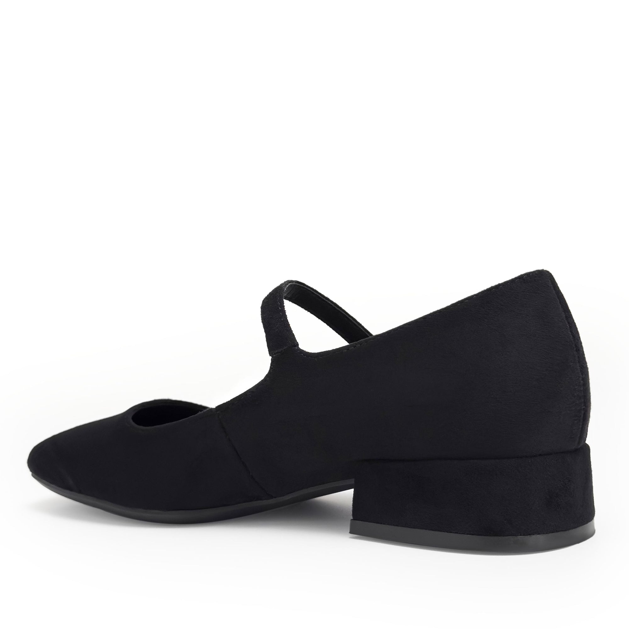 Isannah | Black Faux Suede