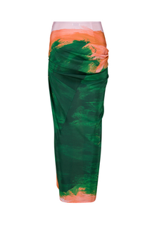 DRIES VAN NOTEN Saren Brushstroke Print Skirt