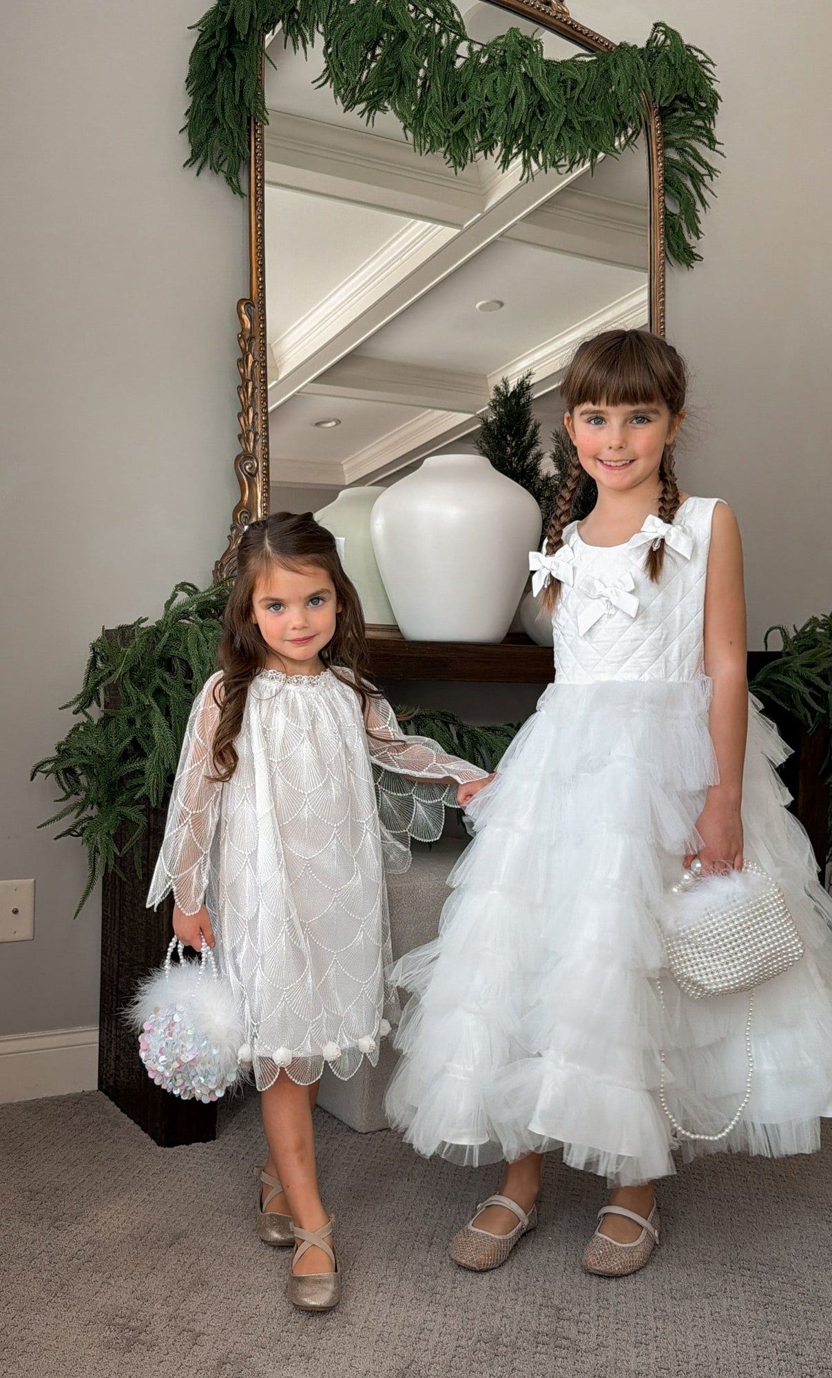 Girl | Faith Scallop Dress | White