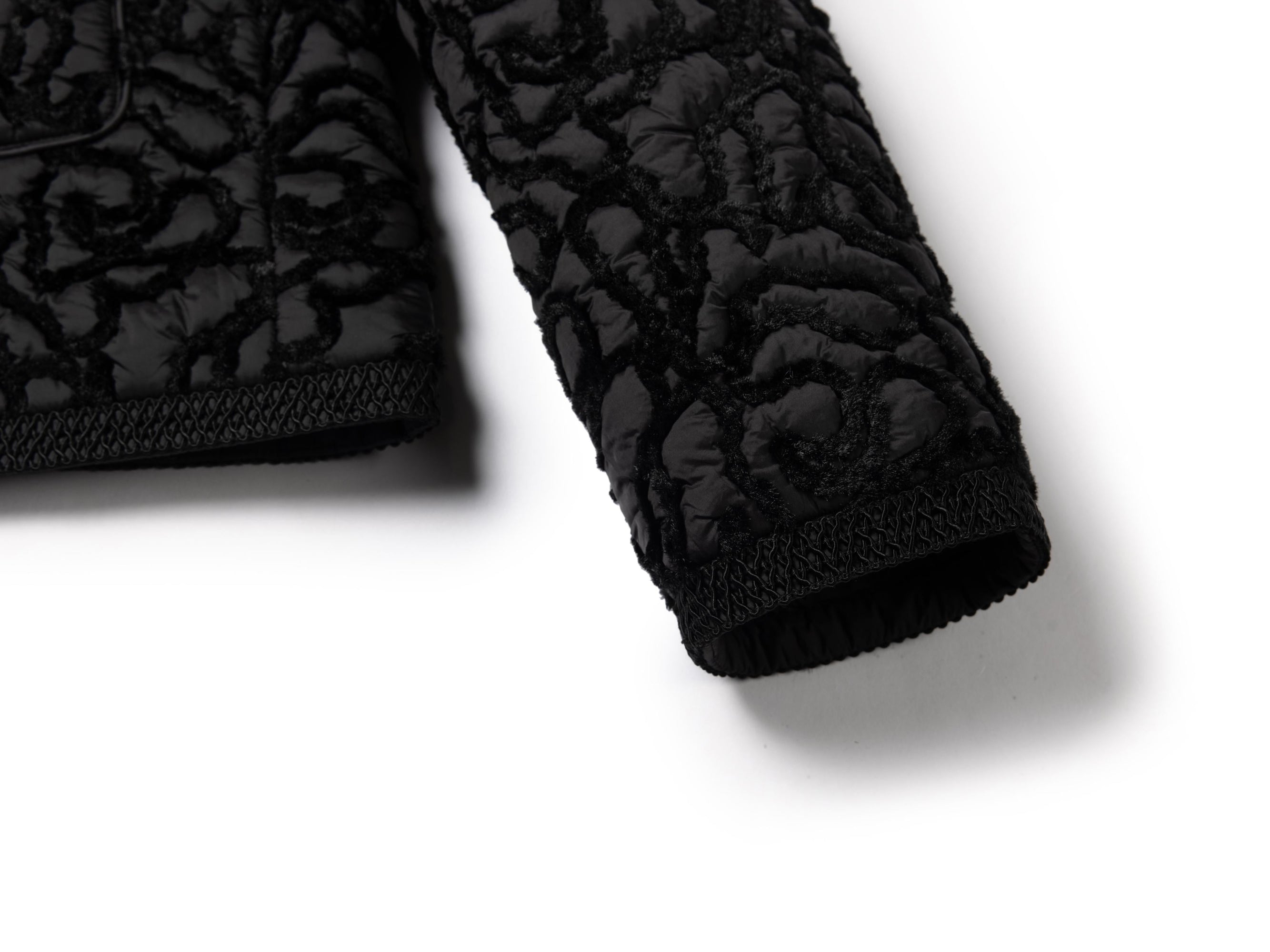 Cropped Quilted Jacket | Black