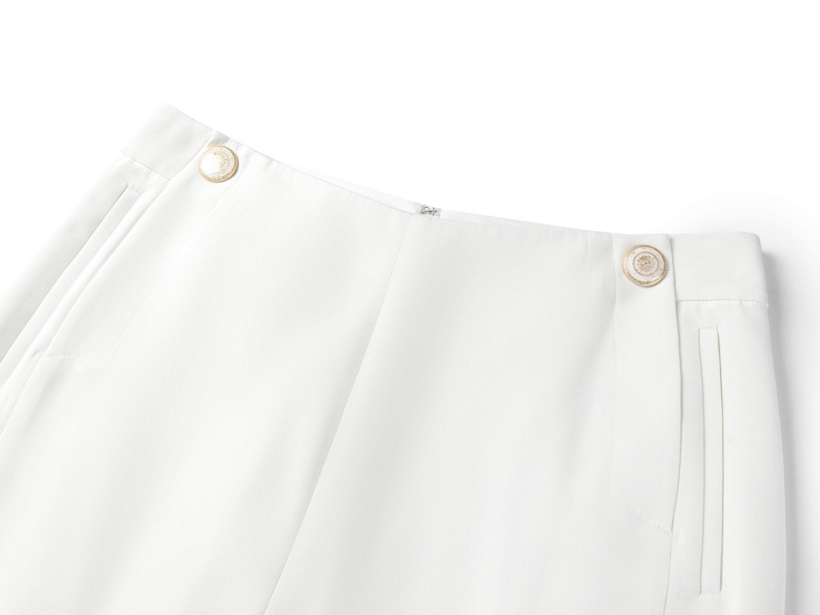 Straight Pants | White