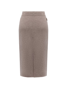 Knitted Skirt | Camel