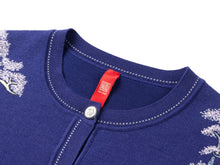 Embroidered Cardigan | Purple