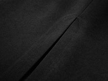 Deep V-Neck Midi Dress | Black