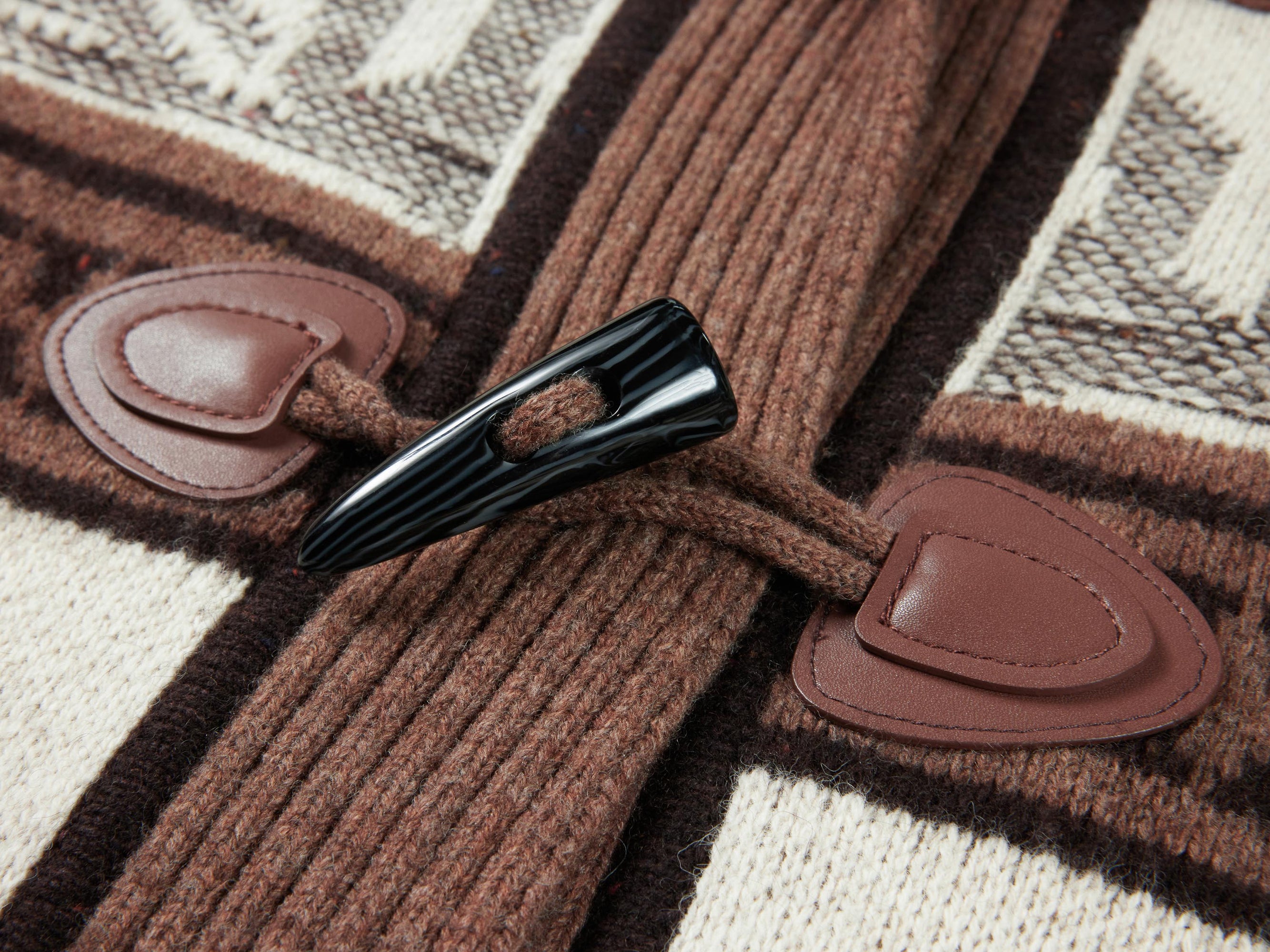 Long Hooded Sweater | Brown