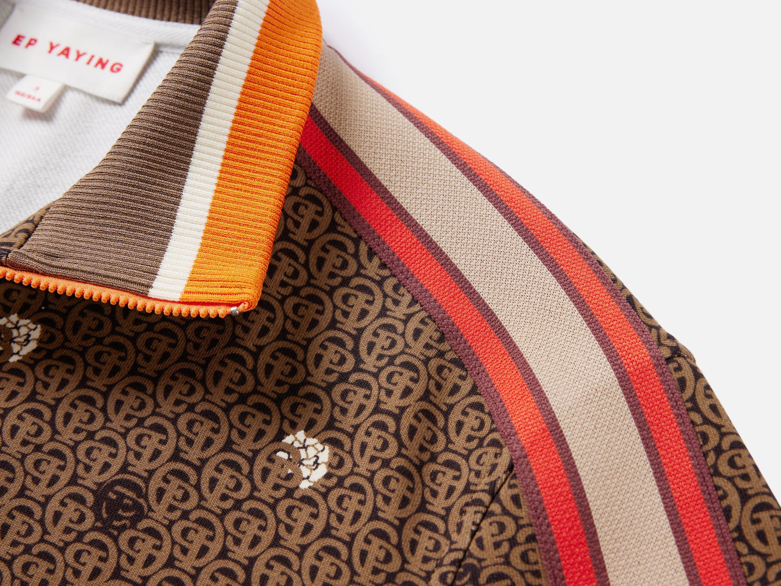 Cotton Printed Jacket | Brown