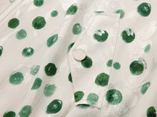 Polka Dot Silk Blazer | Green