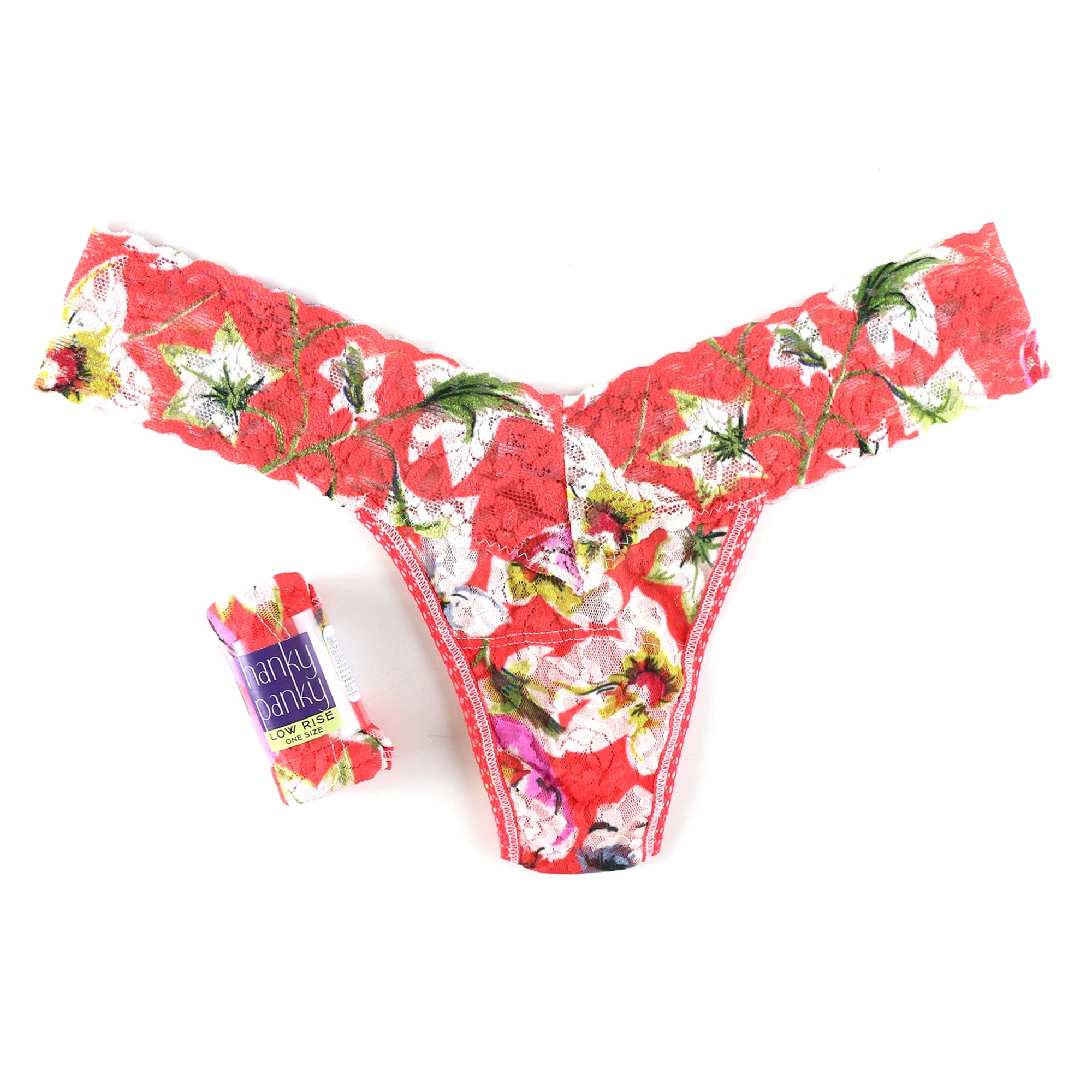 Petite Signature Lace Low Rise Thong V4 | Multi Color