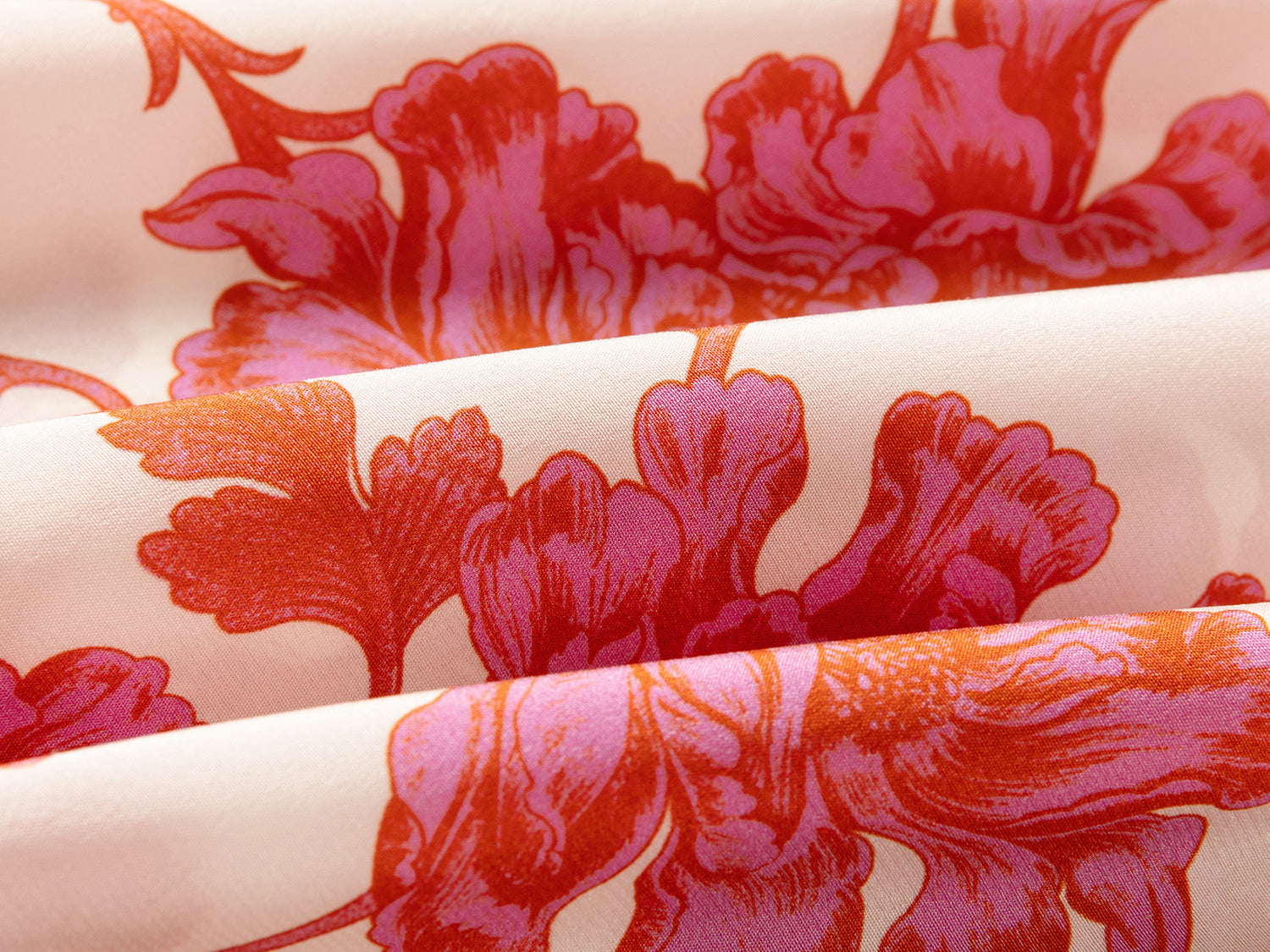 Silk Printed Dress | Pink