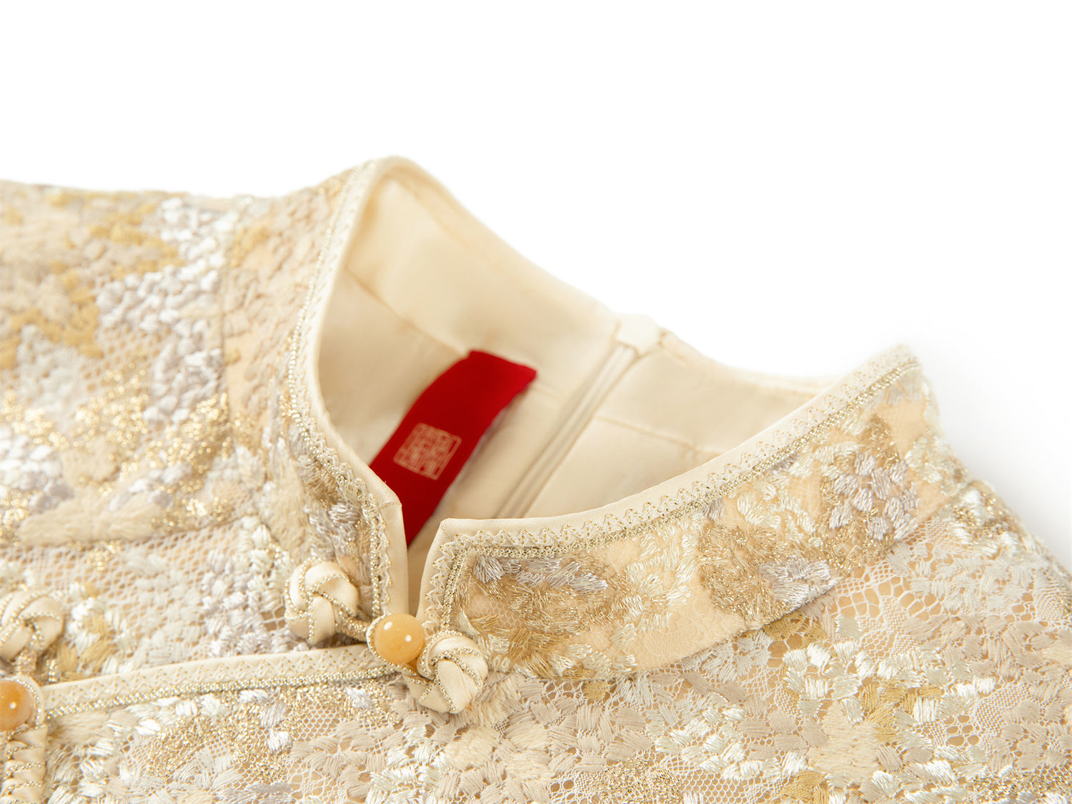 National Style Qipao Dress | Beige